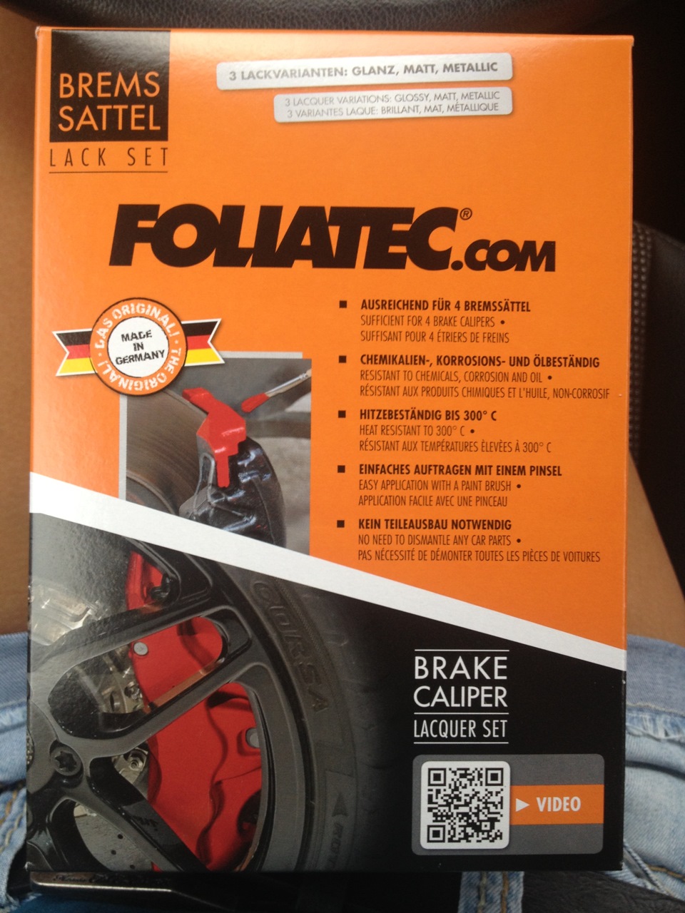 Краска для суппортов FoliaTec — Opel Astra H GTC, 1,8 л, 2007 года ...