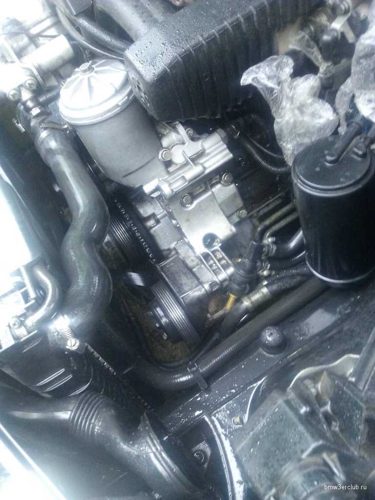 Замена масляного стакана, снятие гидроблока ABS, мойка подкапотного ...