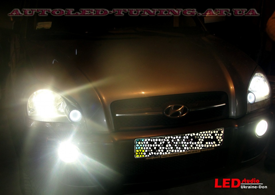 Hyundai Tucson ангельские глаза, линзы — AutoLed-Tuning на DRIVE2