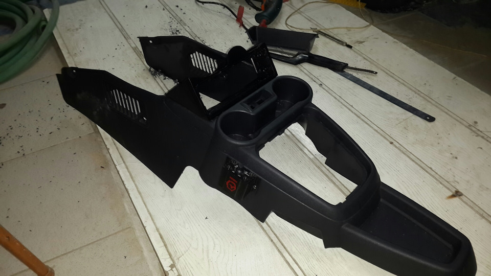 Короб для магнитолы часть 3 — Lada Гранта лифтбек, 1,6 л, 2015 года ...