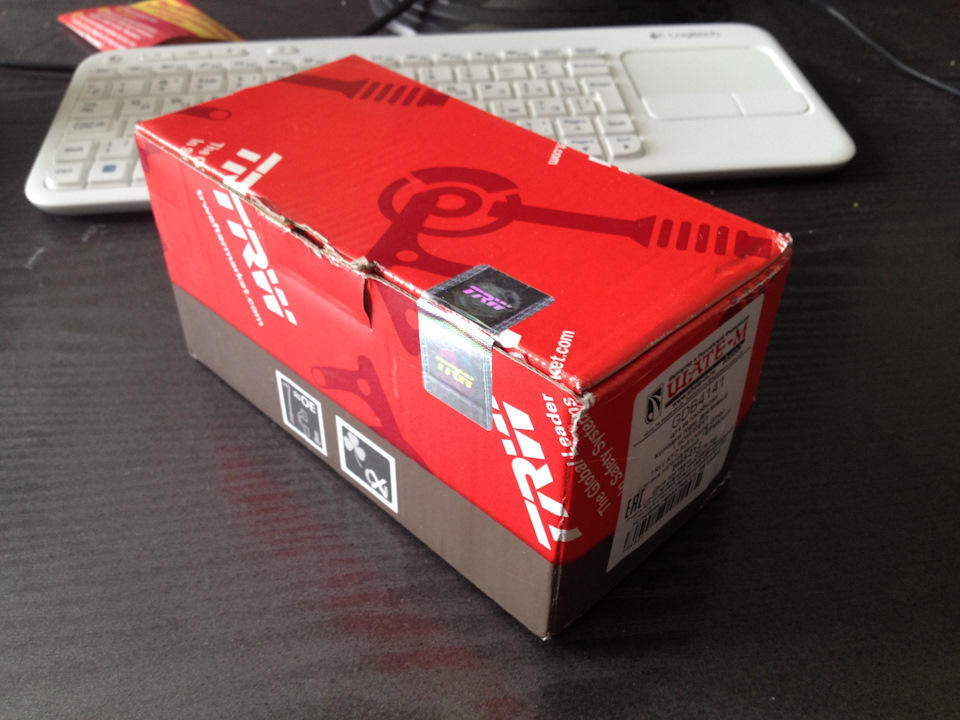 Тормозные колодки TRW — Dodge Caliber, 2 л., 2010 года | запчасти | DRIVE2