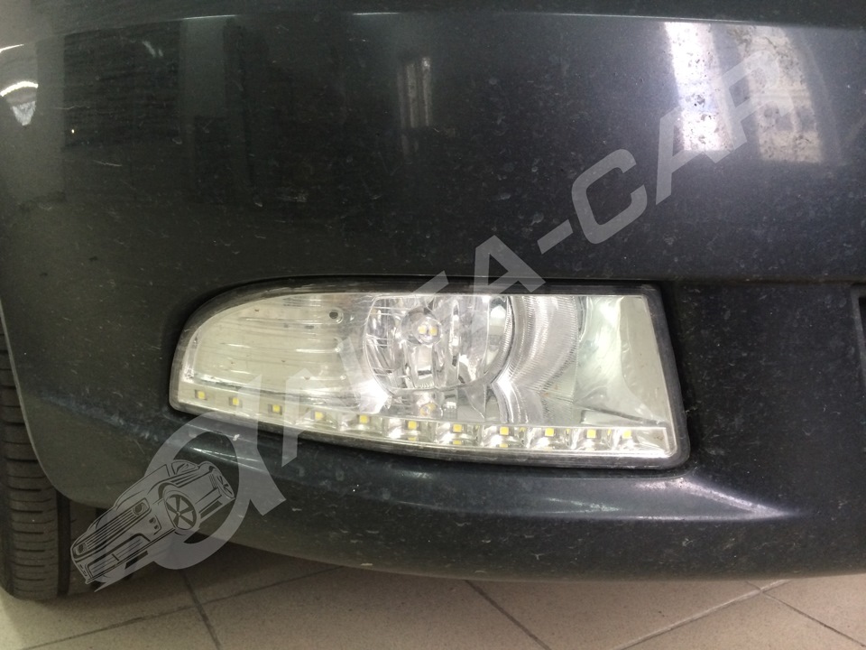 Skoda Octavia A5. Комплект противотуманных фар с ДХО — Alfa-Car на DRIVE2