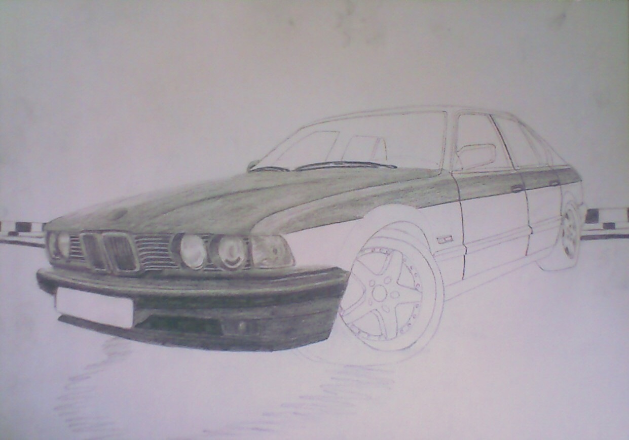 BMW e32 Sketch