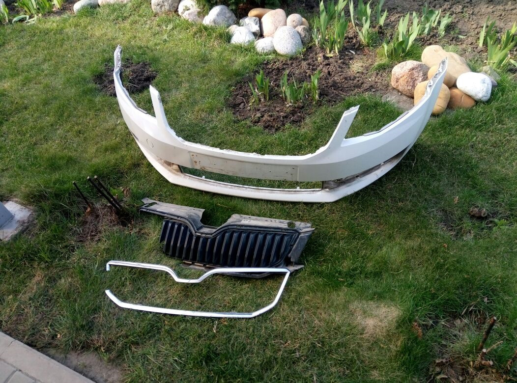 Ремонт бампера после ДТП — Skoda Octavia A7 Mk3, 1,6 л, 2014 года ...