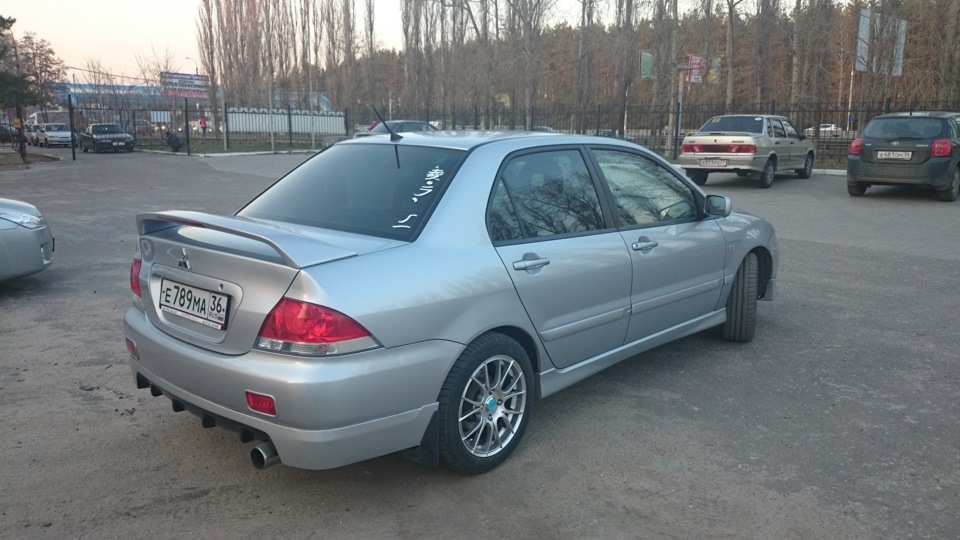 Сменка + тонированная полоса на лобовик. — Mitsubishi Lancer IX, 1,8 л ...