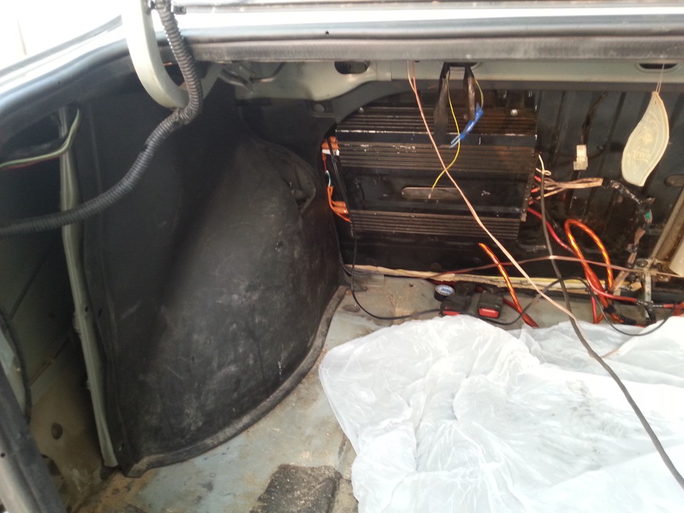 перетяжка багажника карпетом от шумOFF+вибро — ЗАЗ Lanos, 1,5 л, 2007 ...