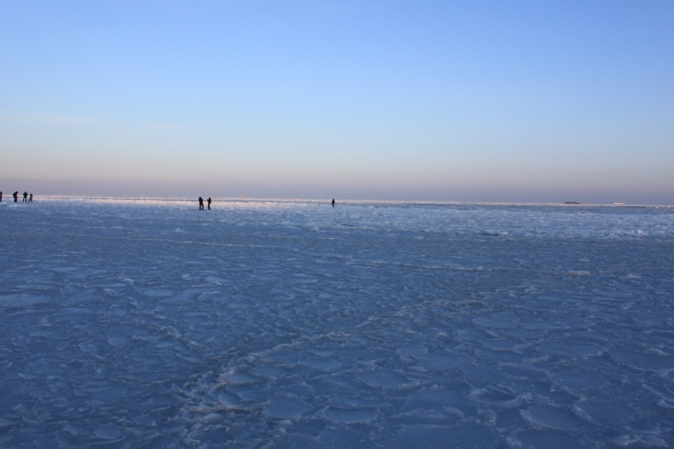 Фото евпатории замерзло море