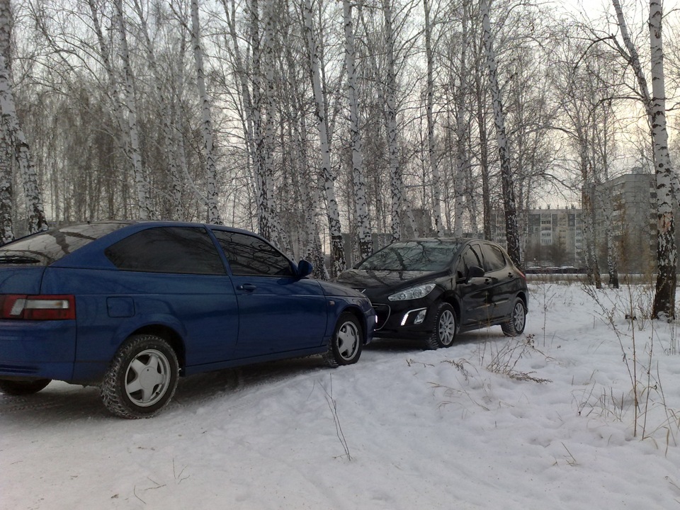 свежий снег — Peugeot 308 (1G), 1,6 л., 2011 года | фотография | DRIVE2