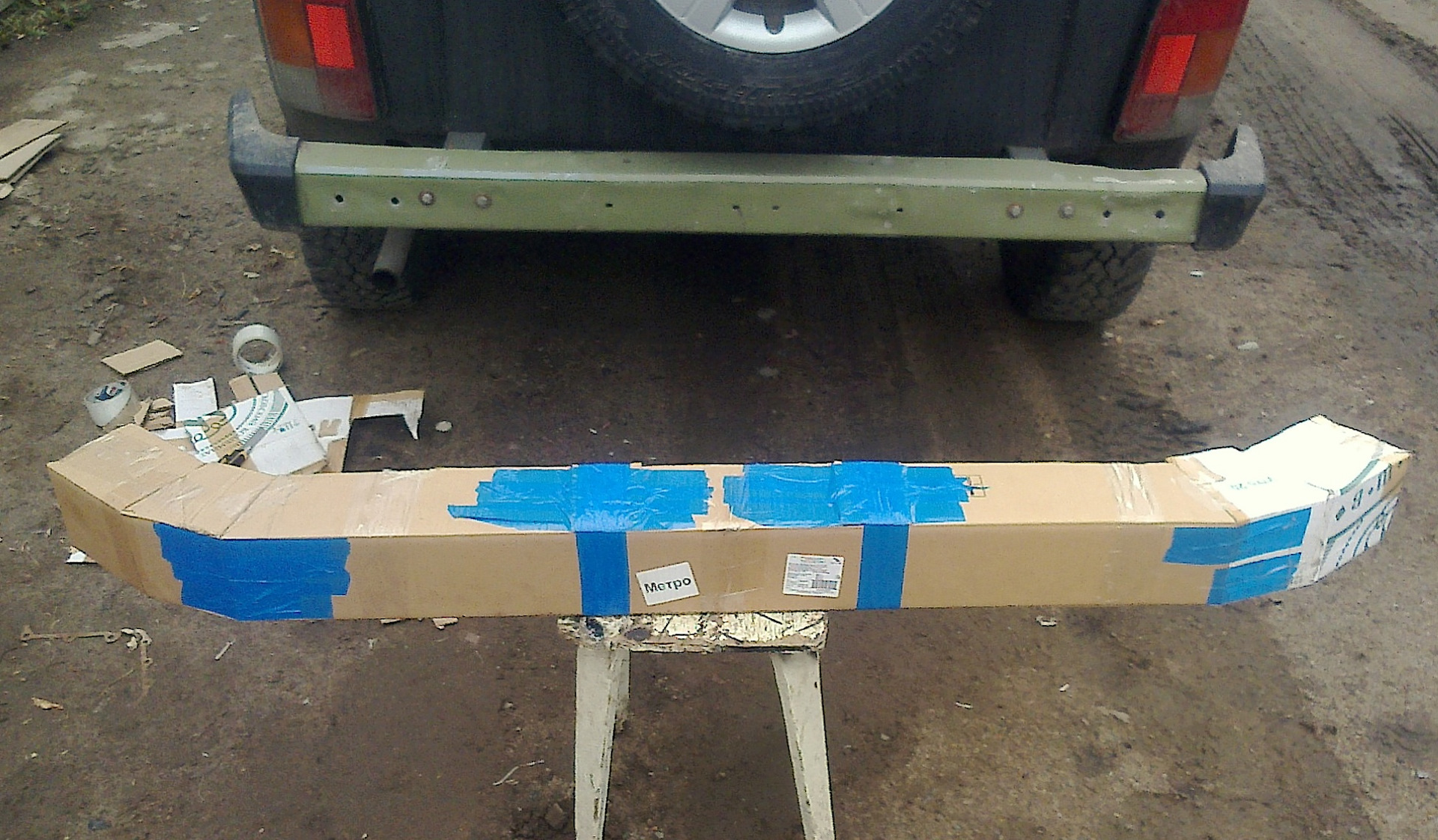 Усиленный бампер готов. ГИБДД будет мне рада :) — Lada 4x4 3D, 1,7 л ...