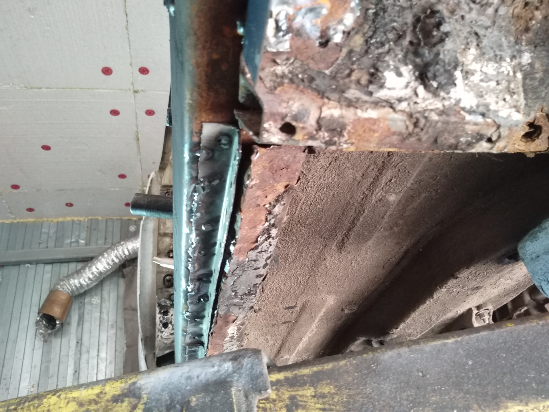 Замена порогов на профильную трубу 80/80 — Lada 4x4 3D, 1,7 л, 2010 ...