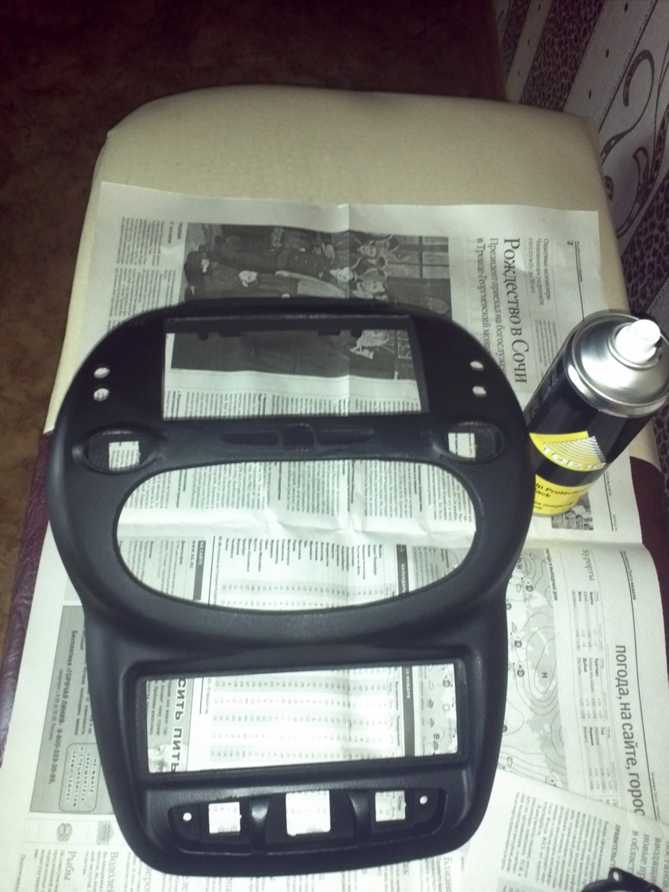 Втсраиваем планшет в панель — Lada Калина седан, 1,6 л, 2006 года ...