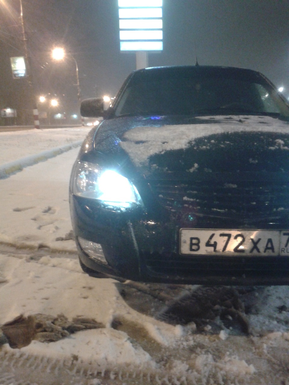 2. Туманки и зимняя резина. — Lada Приора хэтчбек, 1,6 л, 2013 года ...