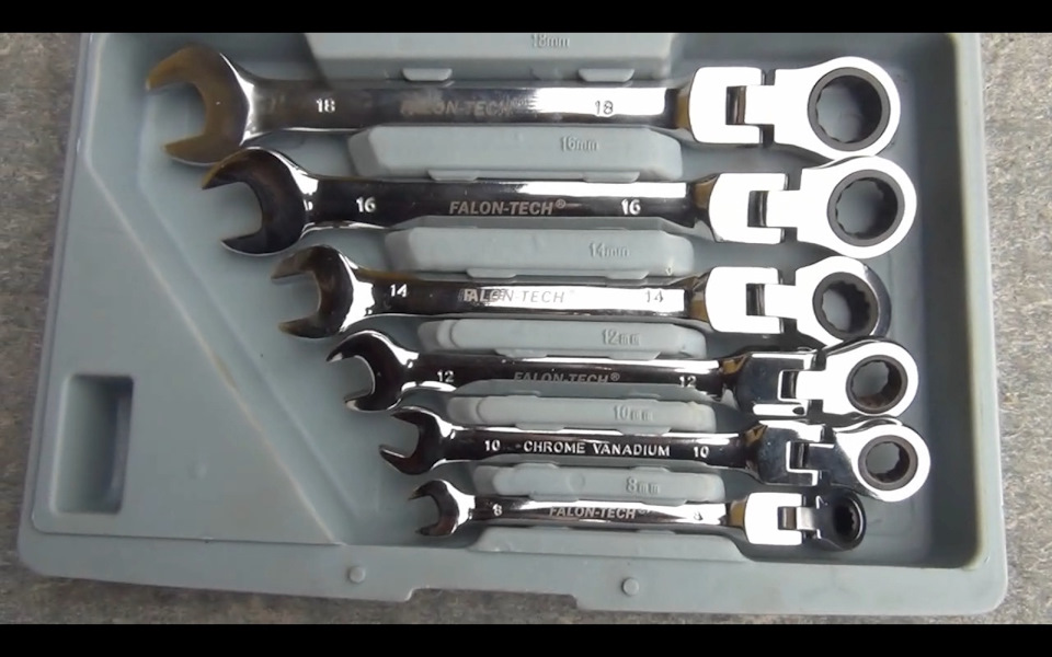 Набор рожковых ключей обзор гаечных ключей с трещоткой | Комплекты омедненных или хромированных ключей на 12 предметов