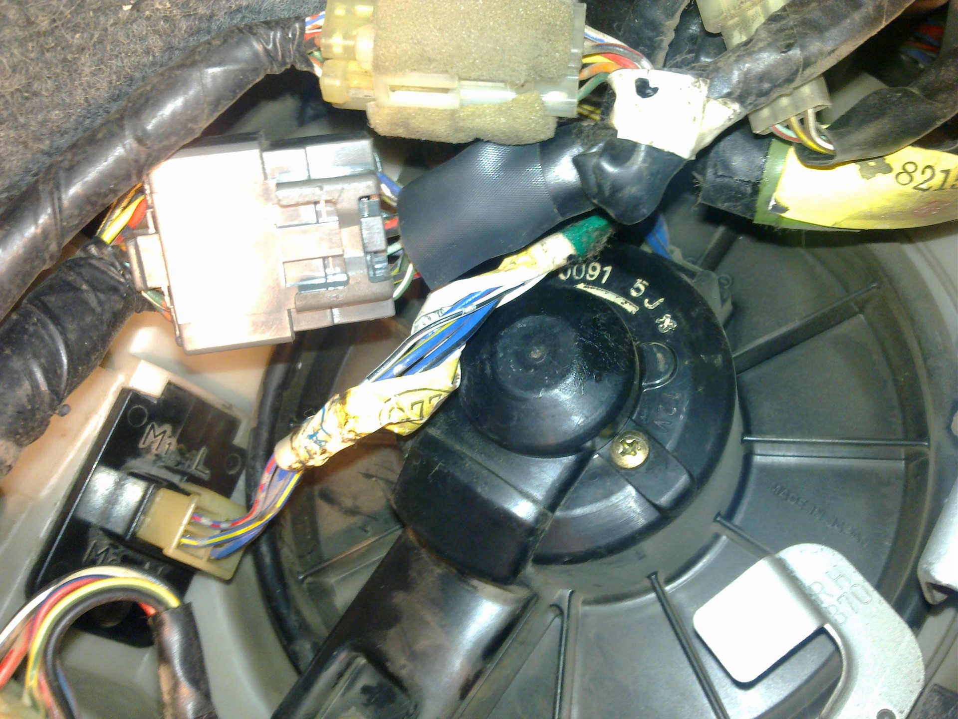 Умер моторчик печки - Toyota Carina (5G), 1,6 л, 1989 года визит на сервис DRIVE