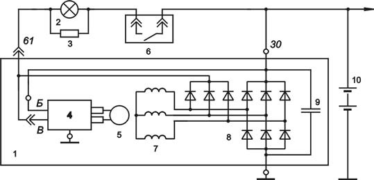 Схема генератора газель 405