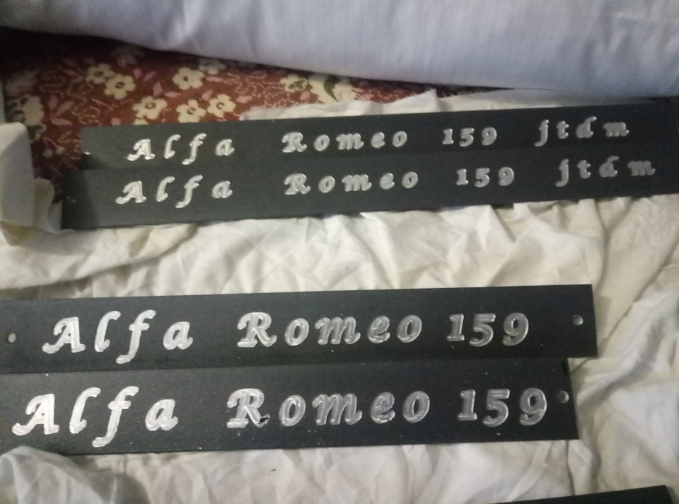накладки на пороги（самодельные） — Alfa Romeo 159, 1,9 л, 2007 года ...