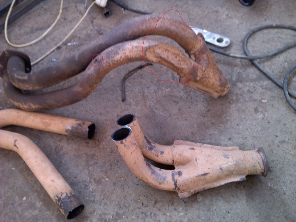 Кастом выхлоп + Глушитель от ВАЗ 2110 — Lada 21011, 1,3 л, 1982 года ...