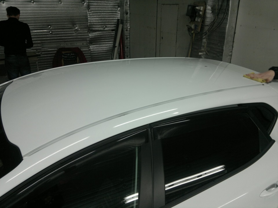 поклейка крыши — KIA Ceed (2G), 1,6 л, 2012 года | аксессуары | DRIVE2