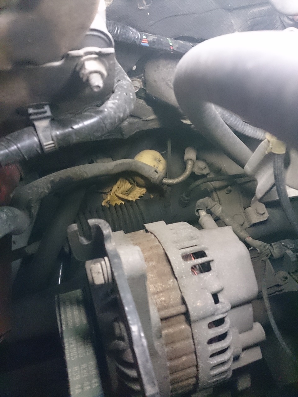 Потек передний сальник коленвала( — Mitsubishi Lancer IX, 1,6 л, 2005 ...