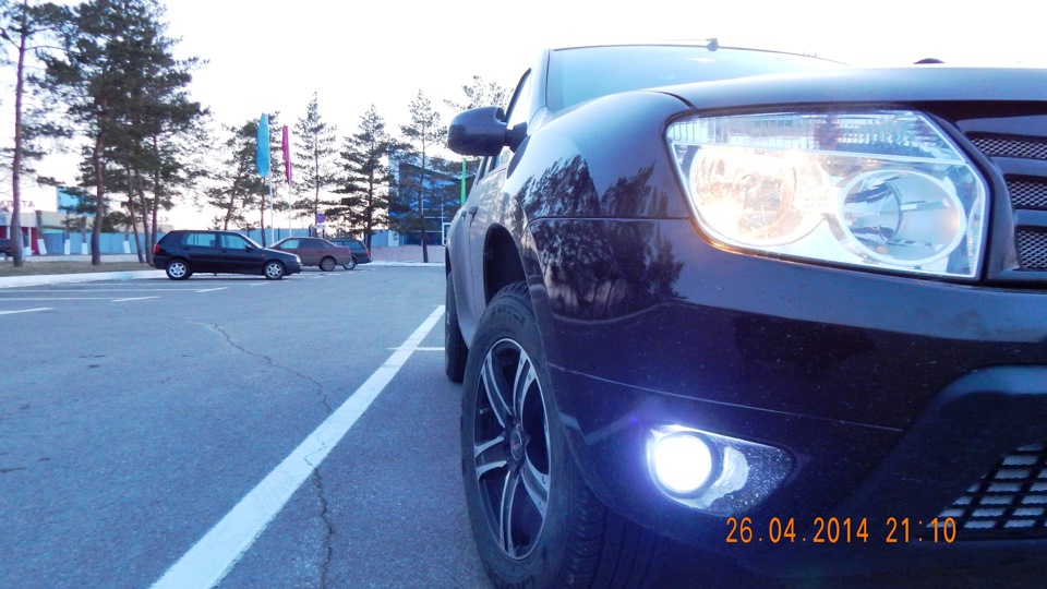 ДХО стробоскопы на дастер — Renault Duster (1G), 1,6 л, 2014 года ...