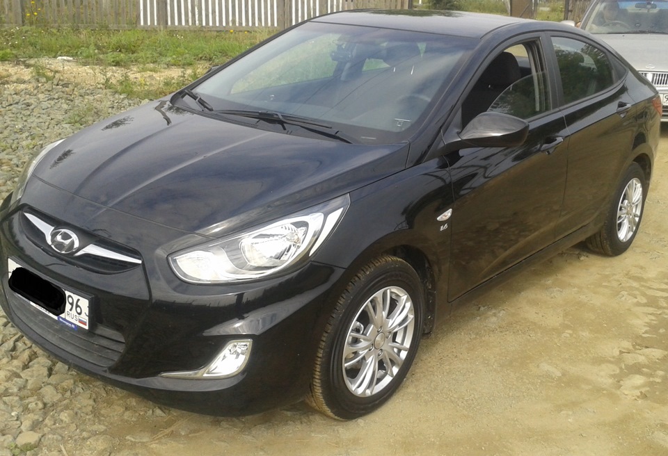 Затонировался — Hyundai Solaris (1G), 1,6 л, 2013 года | тюнинг | DRIVE2