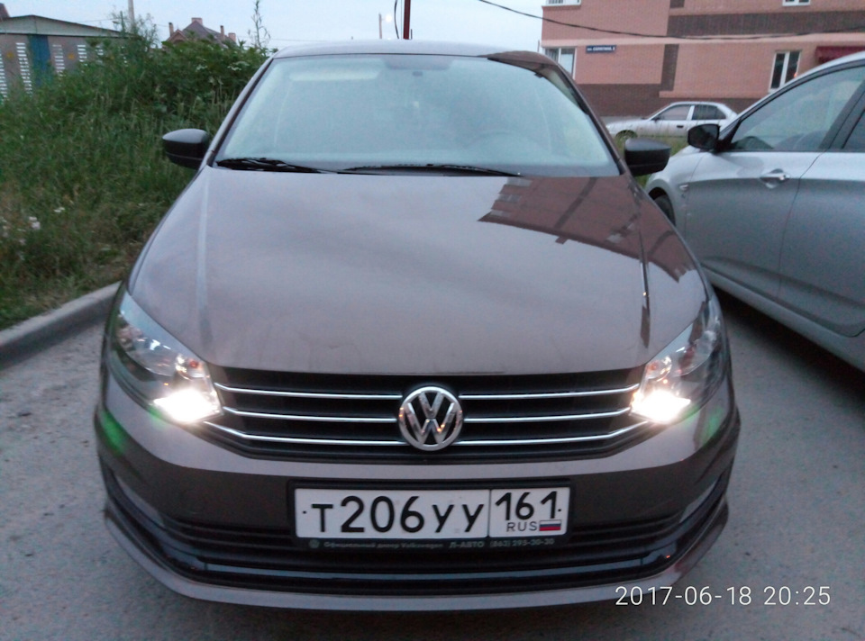 Габариты — Volkswagen Polo Sedan, 2016 года | стайлинг | DRIVE2