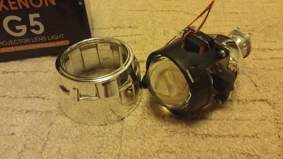 Линзы G5 + маска под цоколь H1 — SEAT Ibiza (6L)