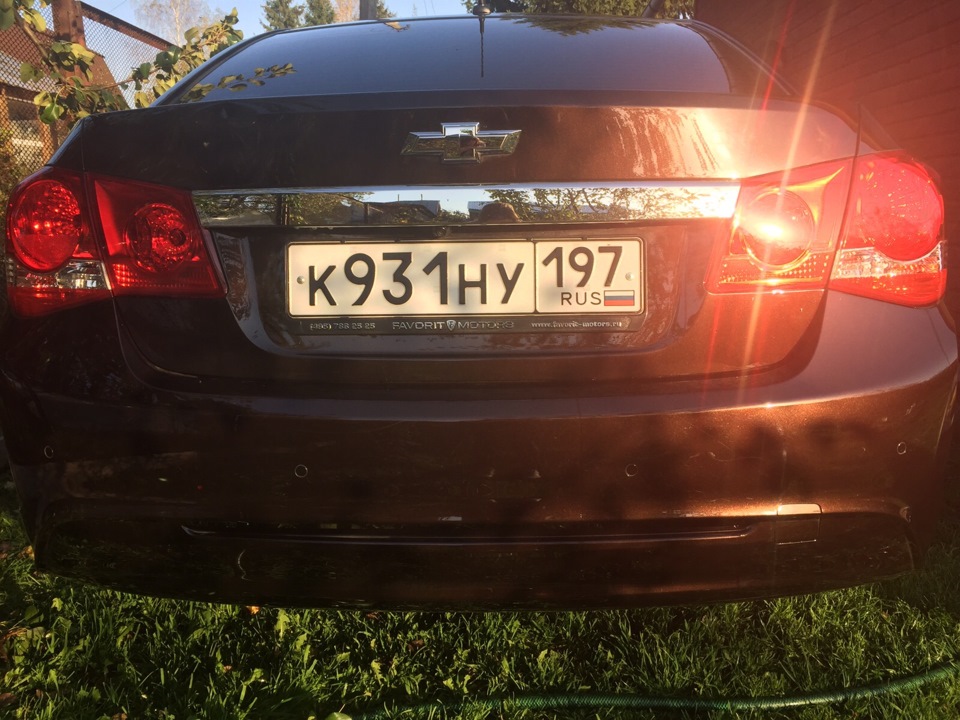 Убрал все надписи с багажника — Chevrolet Cruze (1G), 1,4 л, 2014 года ...