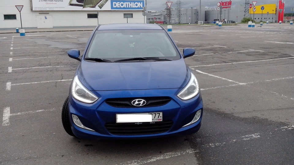 В связи с конторской машиной) — Hyundai Solaris Hatchback, 1,6 л, 2013 ...