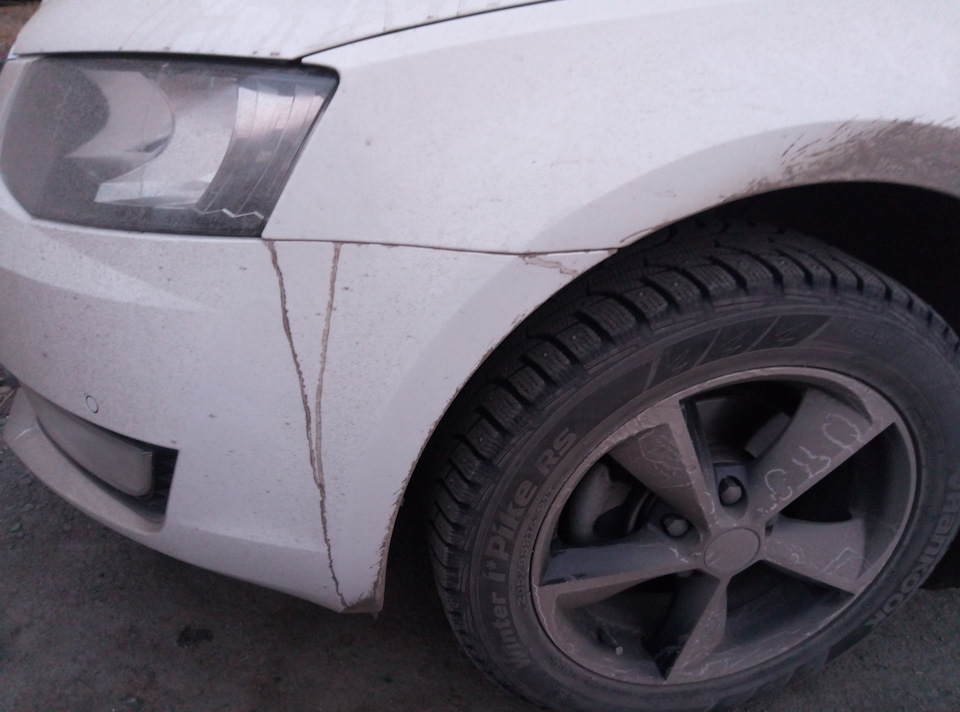 Грязь соплями растекается по бамперу. ЕСТЬ РЕШЕНИЕ! — Skoda Octavia A7 Mk3
