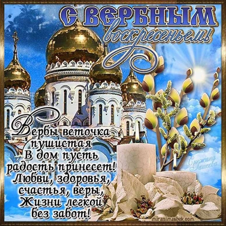 Прикольные, картинка с поздравлением вербного воскресенья