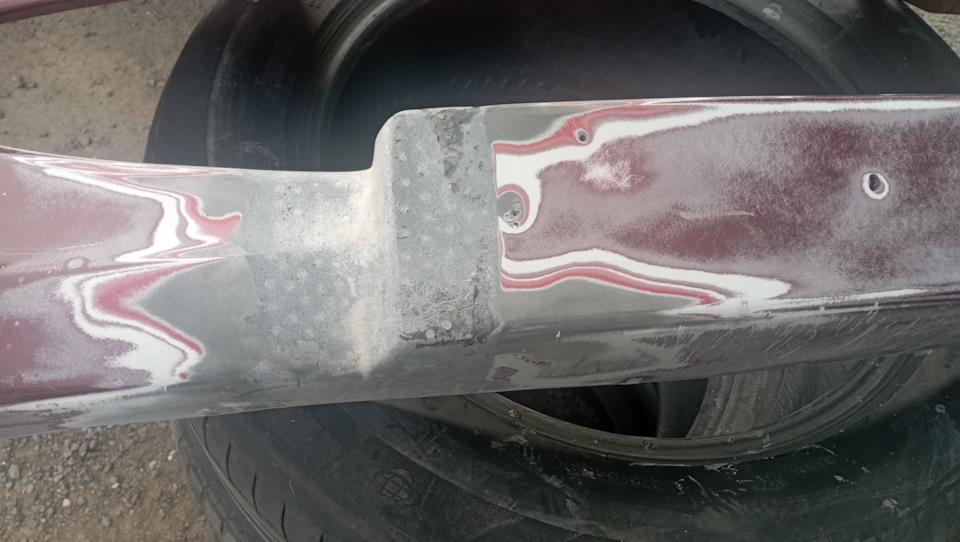 Так это место выглядит после высыхания и шлифовки. — Peugeot 206 CC