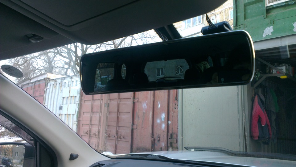 Видеорегистратор без помех на лобовом стекле. Две камеры. — Nissan X ...