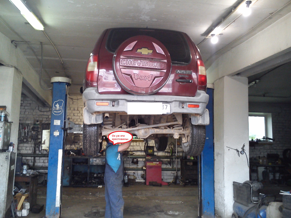 Собралась на дачу, а пришлось менять крестовины. — Chevrolet Niva, 1,7 ...