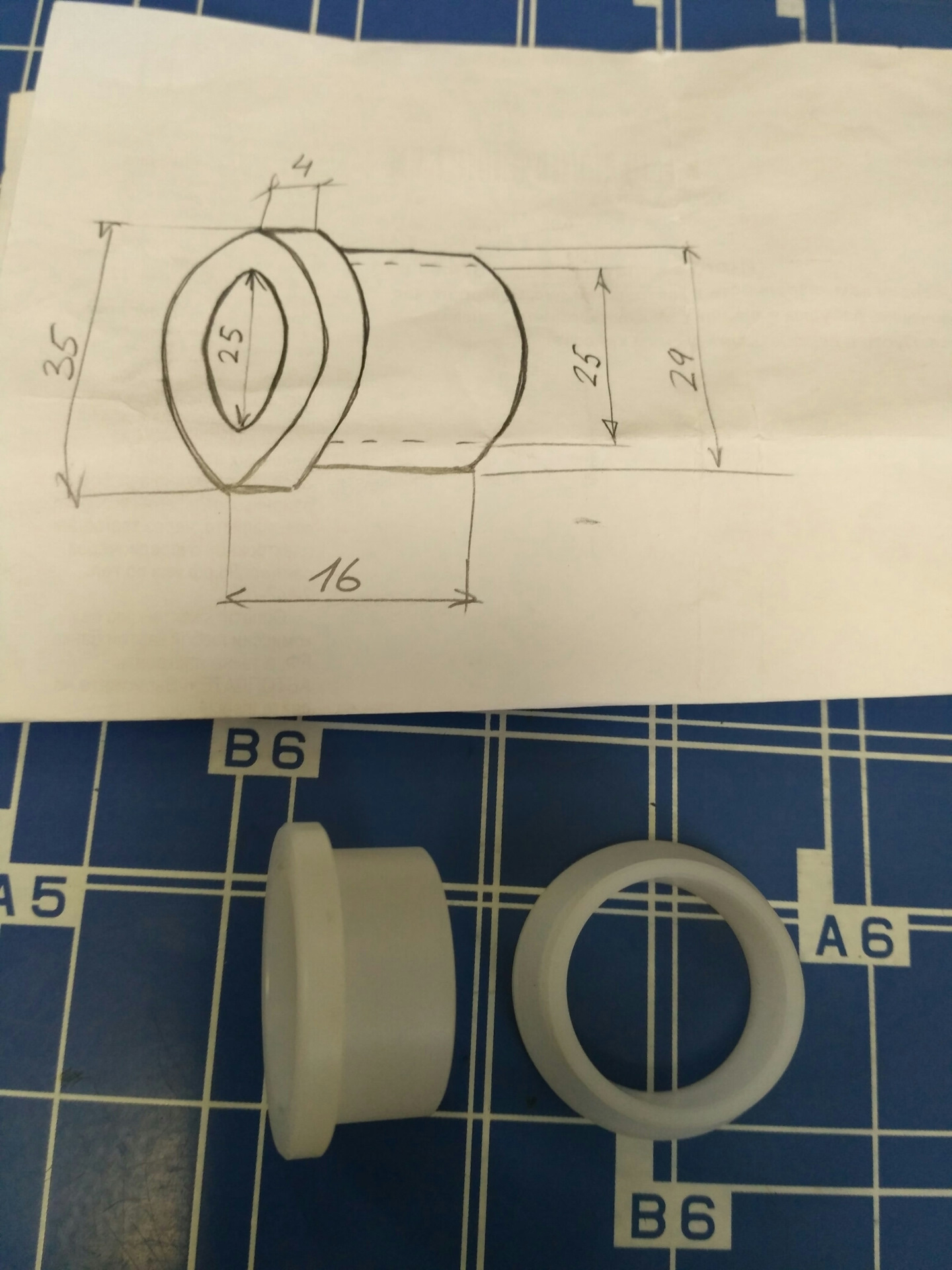 Чертеж втулок кулисы е34