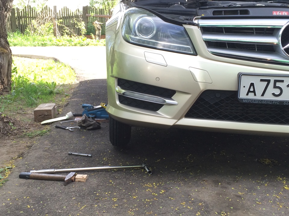 Регулировка подшипников ступицы и понесло — Mercedes-Benz C-class (W204 ...