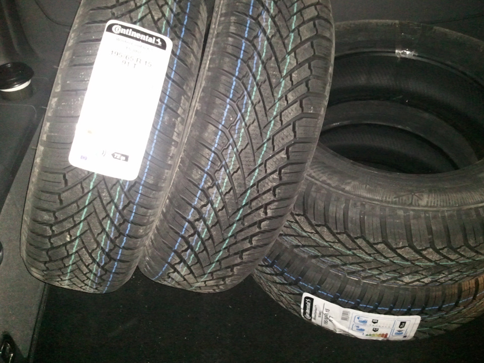 Зимние шины 195/65 R15 91T — Volkswagen Touran (1G), 1,6 л, 2012 года ...
