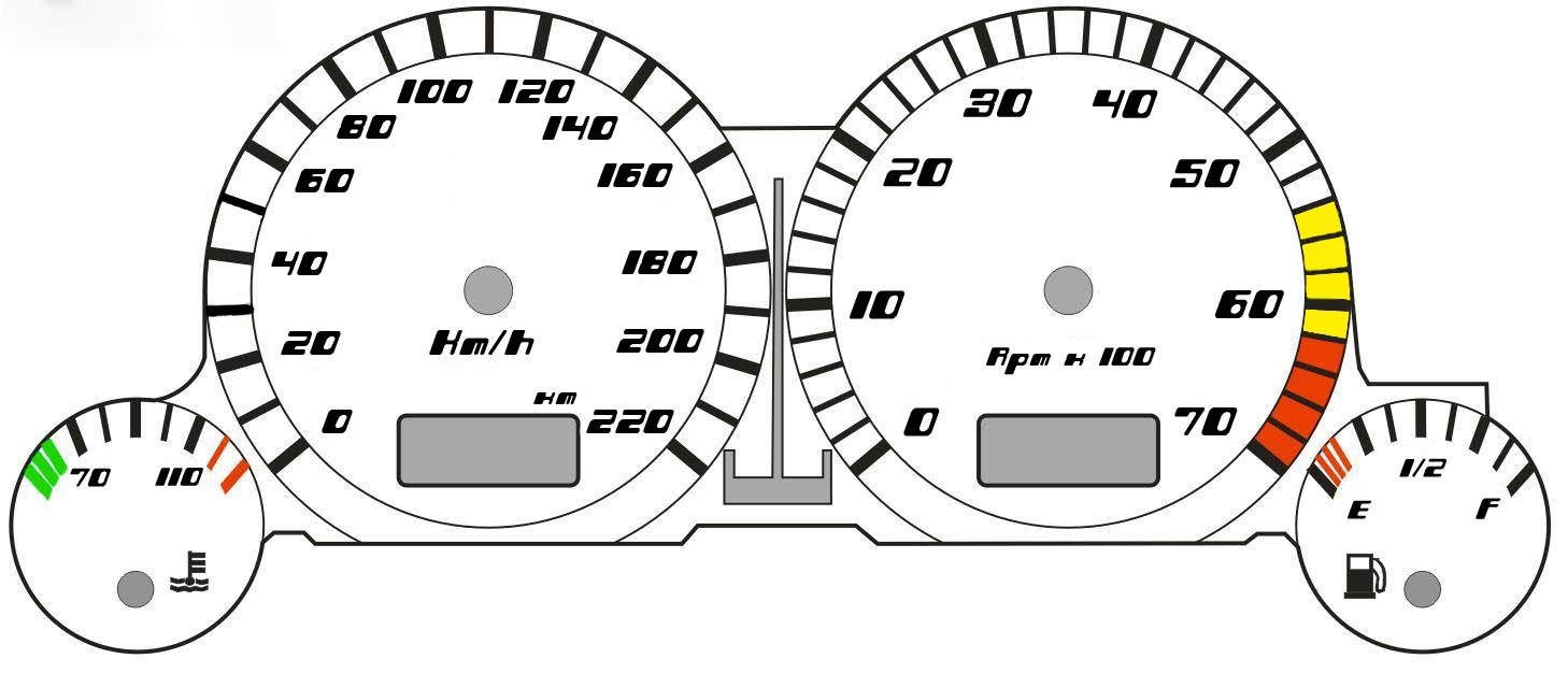 Рисунок спидометра машины