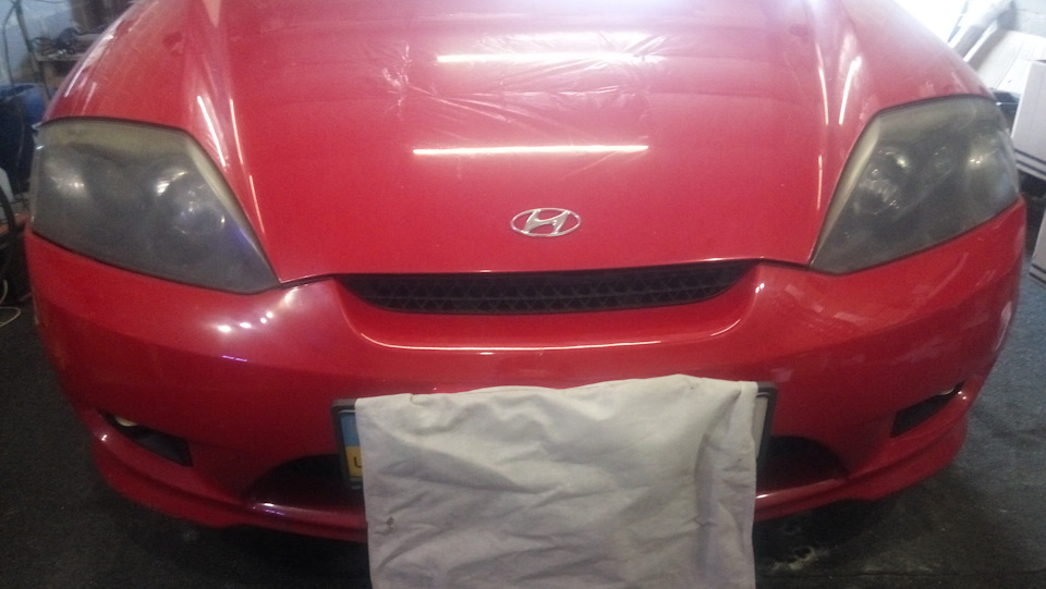 Химическое восстановление фар Hyundai Tiburon — DRIVE2