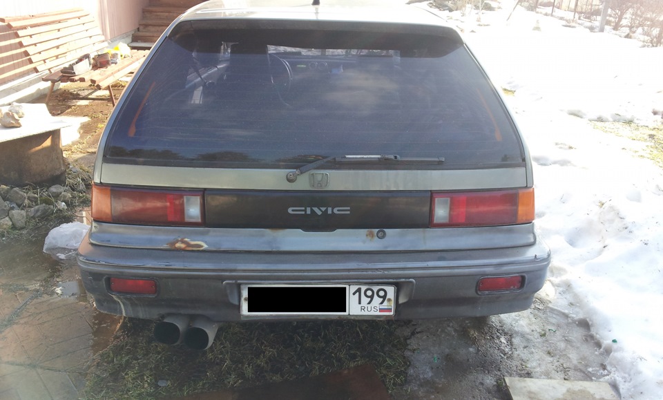 Задние фонари — Honda Civic Hatchback (4G), 1,5 л, 1991 года | стайлинг ...