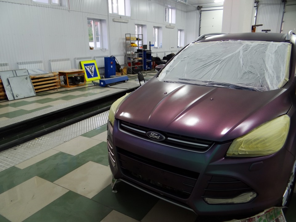 Новая работа: Ford Kuga в прозрачный+хамелеон. — Сообщество «Жидкая ...