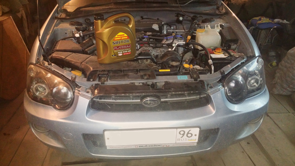 Моторное масло SINTEC за отзыв — Subaru Impreza (GD/GG), 1,5 л, 2004 ...