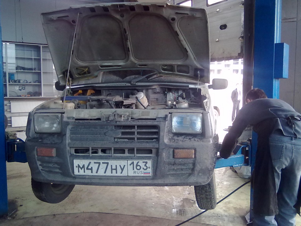 Ремонт рулевой рейки и сварка подрамника — СеАЗ 11113 Ока, 0,7 л., 2006 ...