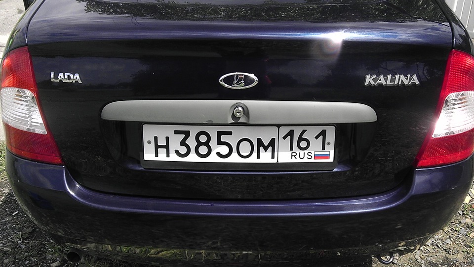 Покраска сабли и ПТФ в цвет кузова — Lada Калина седан, 1,4 л, 2009 ...