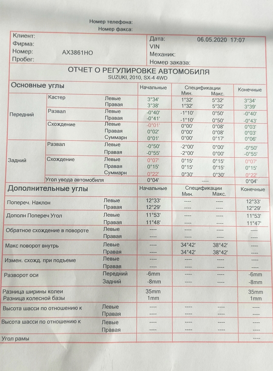 Развал на 10.000 км — Suzuki SX4 (2G), 1,6 л, 2019 года | техосмотр ...