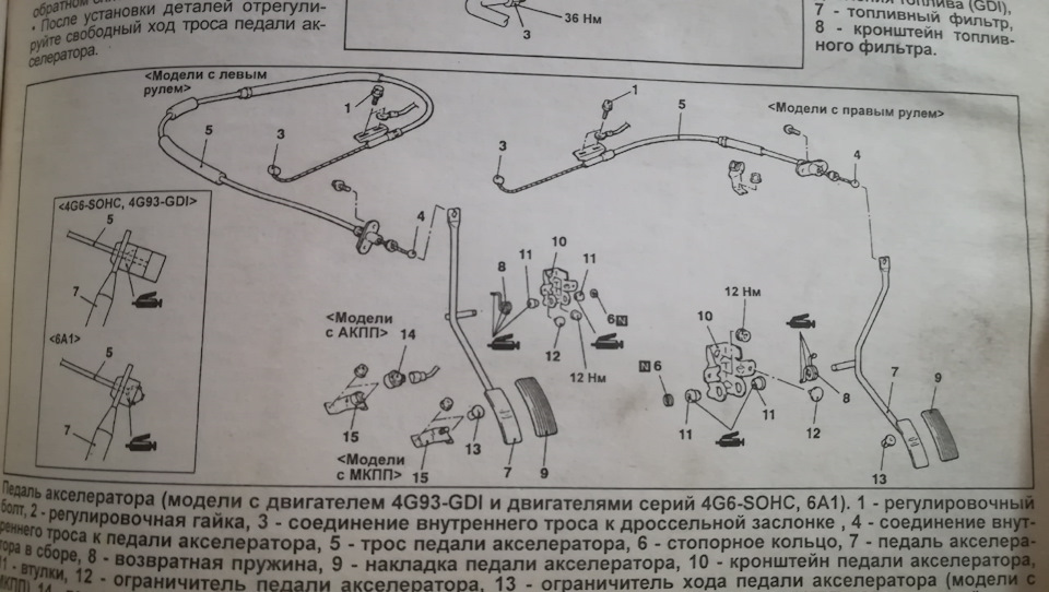 замена троса газа jcb 3cx