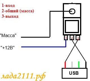 Как подключить usb зарядку в машине Установка USB для подзарядки всяких гаджетов - Lada 4x4 3D, 1,7 л, 2011 года тюн