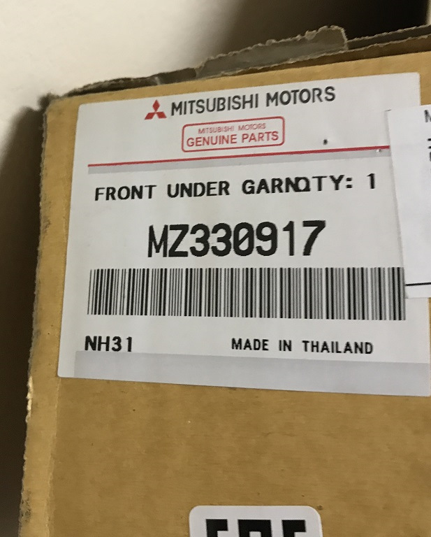 Фото в бортжурнале Mitsubishi Pajero Sport (3G). Запчасти на фото: MZ330917