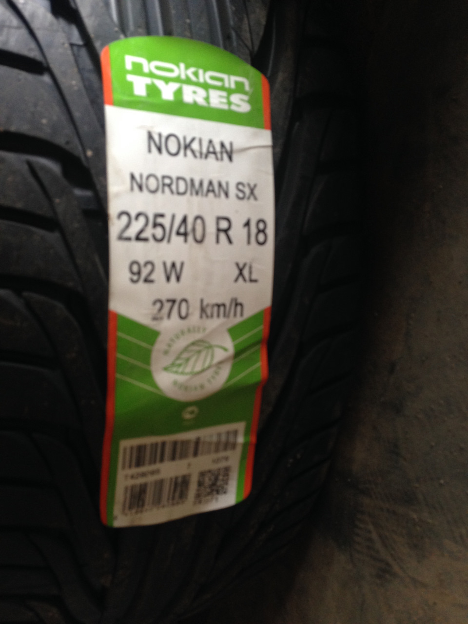 3. Резина NOKIAN NORDMAN SX 225/40/18 — Ford Focus Hatchback II, 1,6 л ...