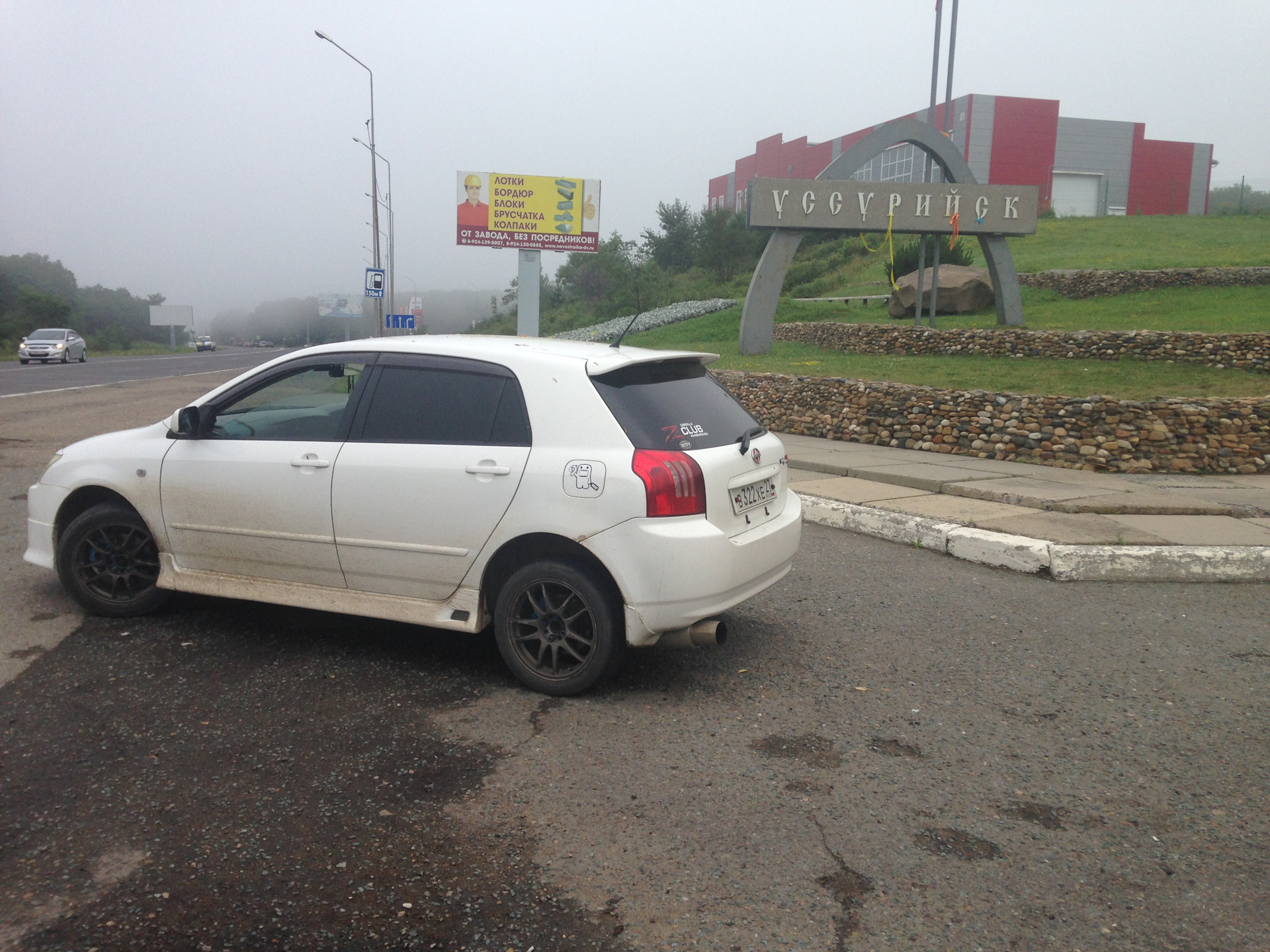 стандартный размер пружины toyota corolla runx